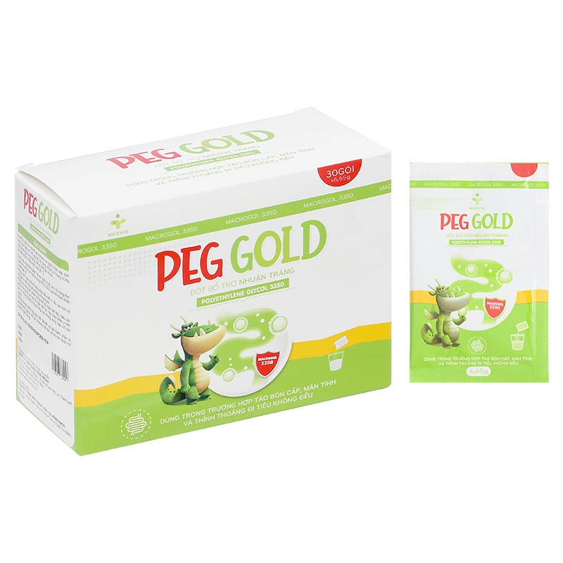 Bột bổ trợ nhuận tràng PEG Gold hộp 30 gói x 6.65g - 